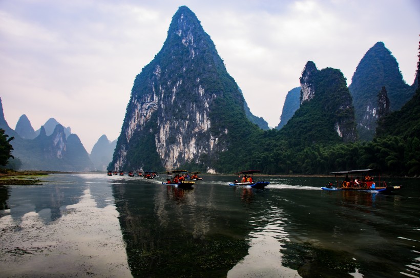 广西桂林兴坪山水风景图片(13张)