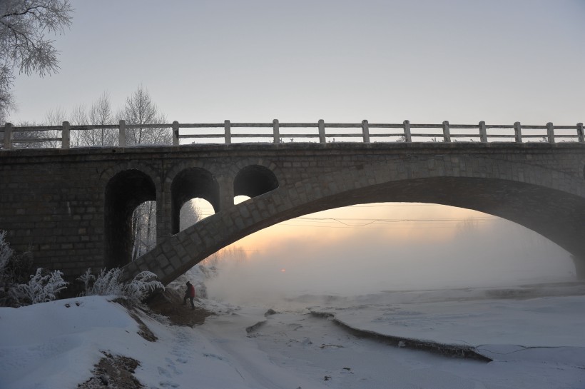 贵州遵义新华桥雪景图片(12张)