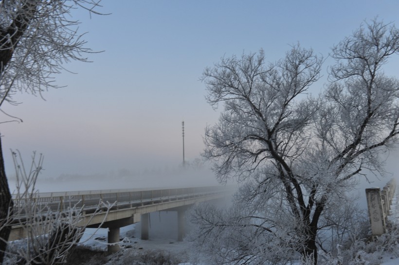 贵州遵义新华桥雪景图片(12张)