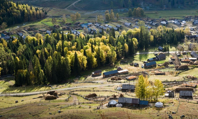 新疆白哈巴村风景图片(11张)