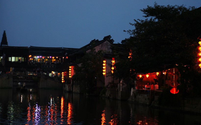 西塘夜景图片(13张)