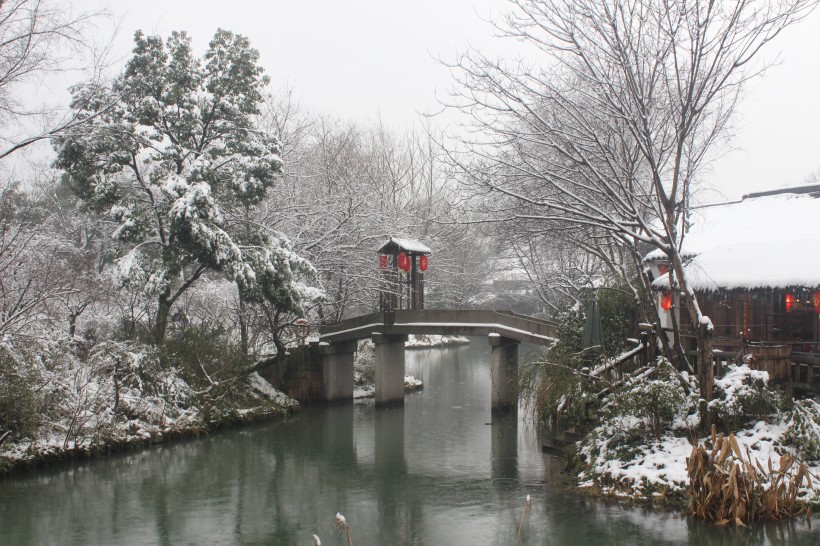 浙江杭州西溪湿地冬季风景图片(11张)
