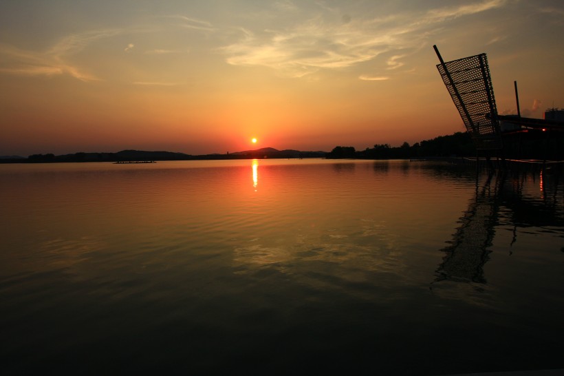 江苏无锡蠡湖夕阳风景图片(8张)