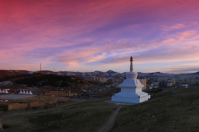 西藏落日风景图片(9张)