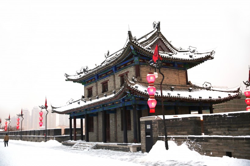 陕西西安雪景图片(10张)
