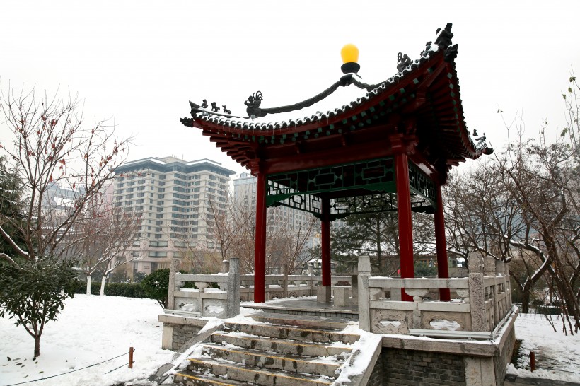 陕西西安雪景图片(10张)