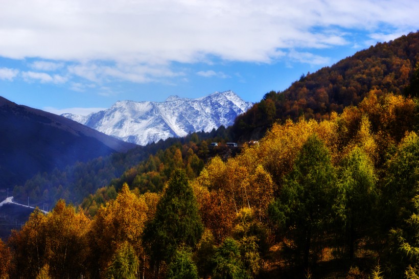 四川甘孜雅拉雪山风景图片(7张)