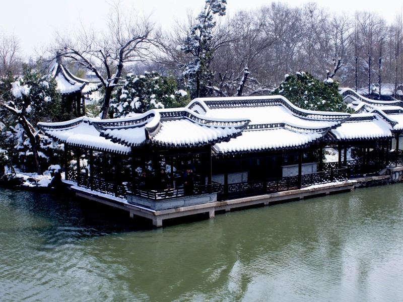 扬州雪景图片(15张)