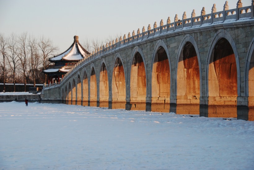 北京颐和园雪景图片(17张)