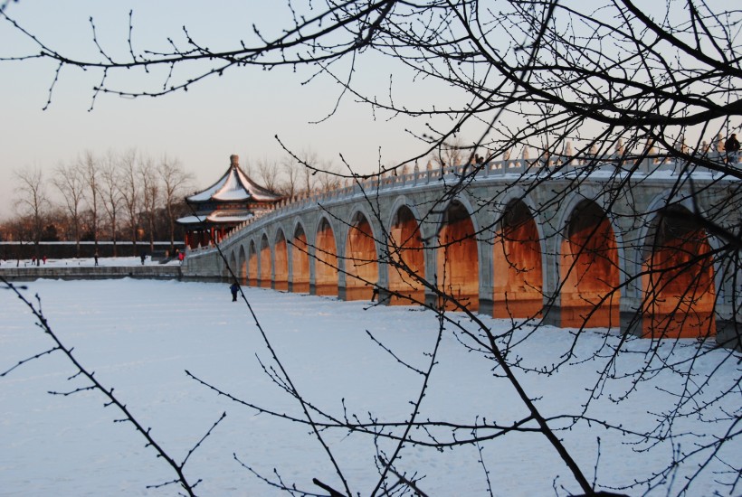 北京颐和园雪景图片(17张)