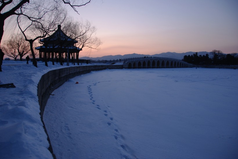 北京颐和园雪景图片(17张)