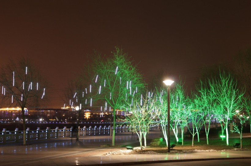 吉林伊通河夜景图片(10张)