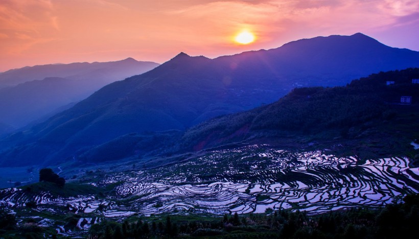 福建尤溪联合梯田风景图片(15张)