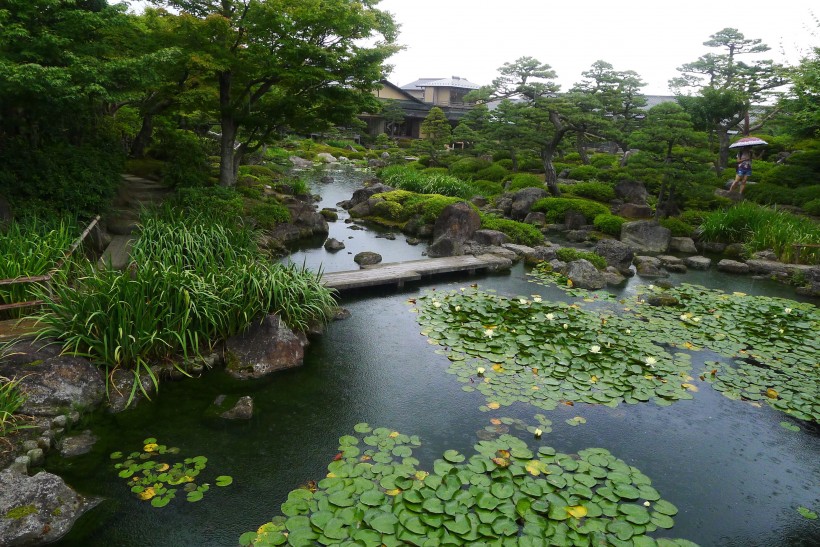 日本松江由志园风景图片(9张)