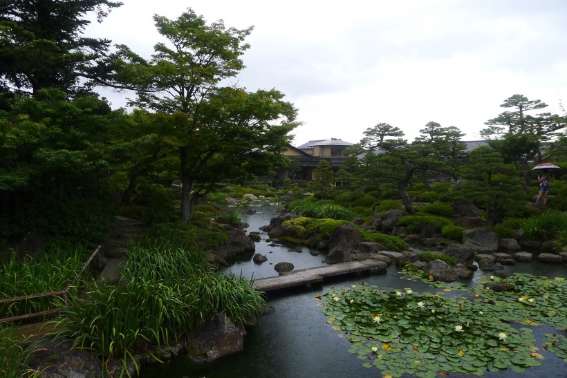 日本松江由志园风景图片(9张)
