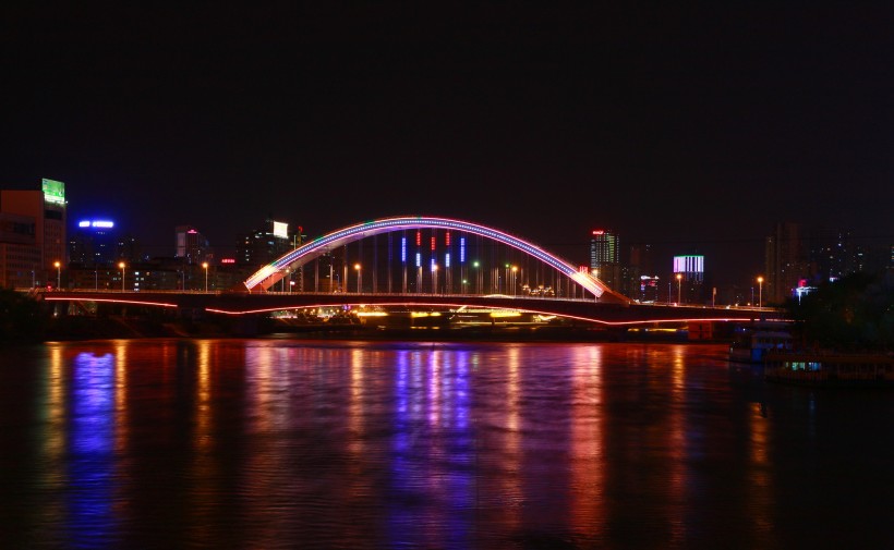 甘肃兰州元通大桥夜景图片(13张)