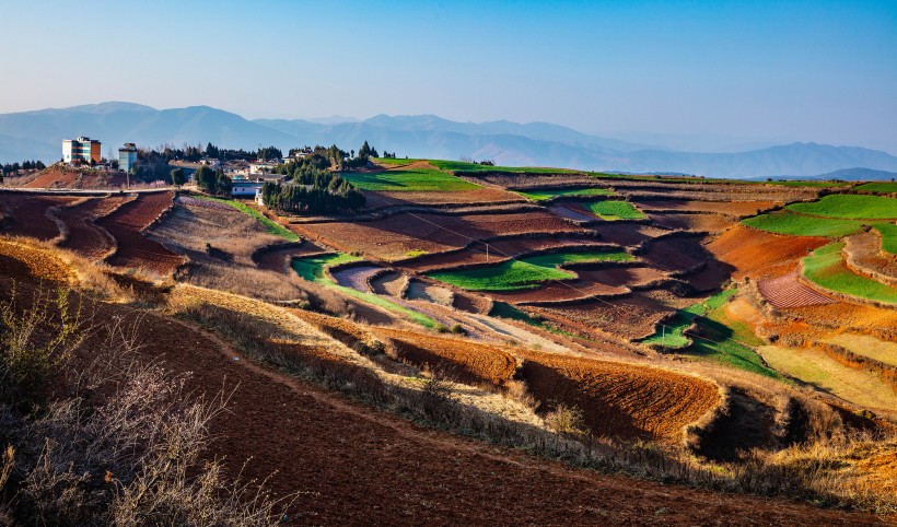 云南东川红土地风景图片(10张)