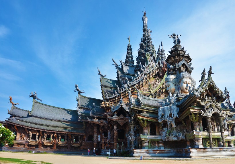 泰国真理寺风景图片(14张)