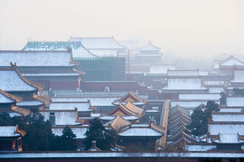 紫禁城雪景图片(9张)