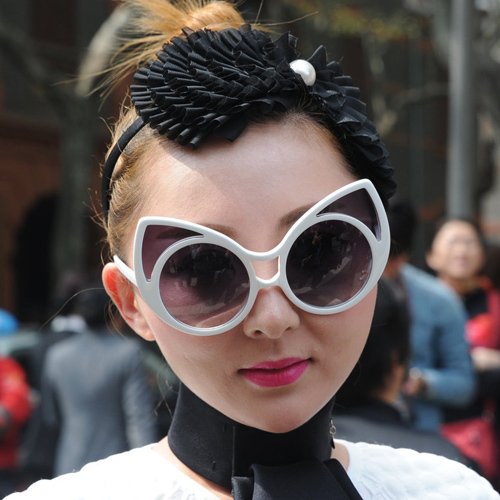 抓拍2014上海时装周潮人发型图片[39P]
