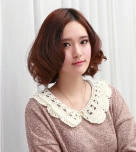 清新优雅的韩式荷叶头发型图片[9P]