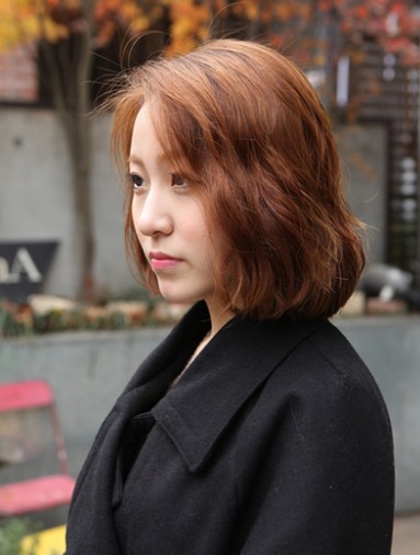 好看的韩式中分短发烫发发型图片[5P]