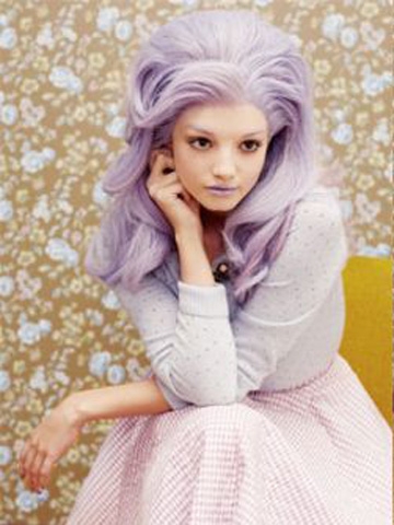 超美渐变色头发图片 紫色渐变色头发最流行[5P]