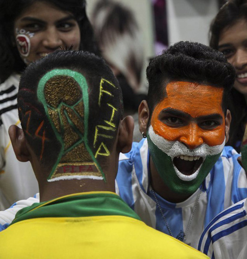 巴西球迷世界杯主题发型图片来袭[3P]