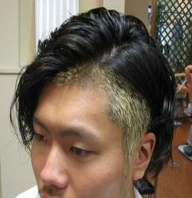 男生个性短发设计 头发两边剃掉VS刻图案[11P]