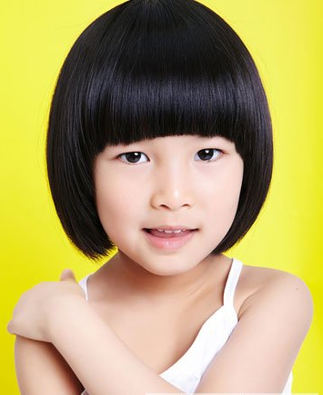 小女孩短发发型图片 齐刘海bob头超可爱[5P]