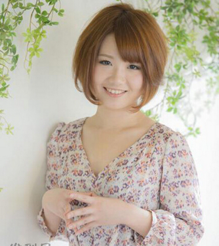 圆脸女生适合的短发梨花头[6P]