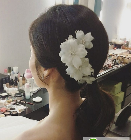 韩式时尚新娘发型图片