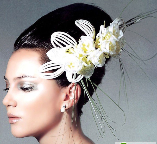 今年最流行的新娘盘发发型图片
