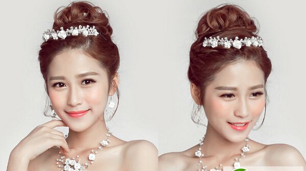 最美韩式新娘盘发发型图片　优雅高贵最倾城