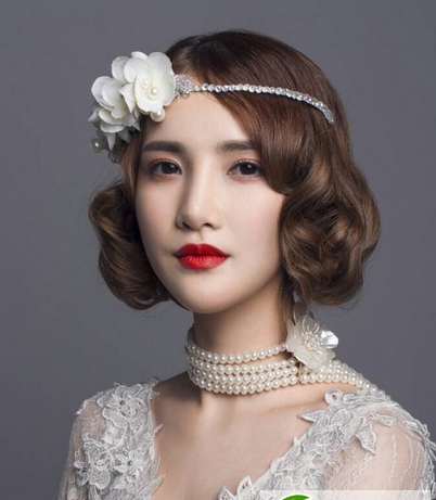方脸新娘显瘦修颜发型 2016最新欧式新娘发型图片