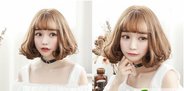 韩式女生短烫发图片 显瘦短发烫发设计