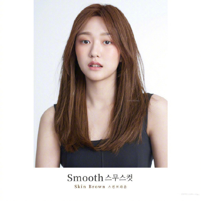 女生韩式长发发色及发型图片