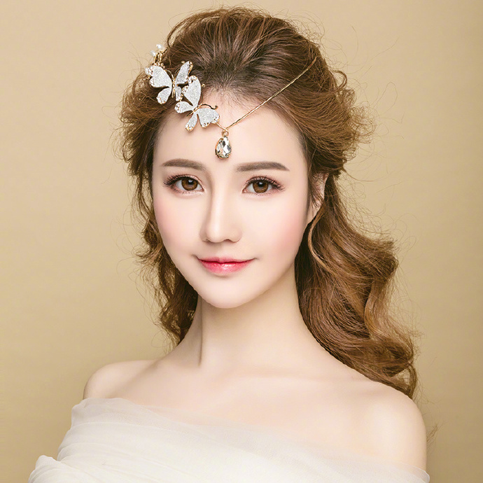 一组特别仙美的新娘发型图片欣赏