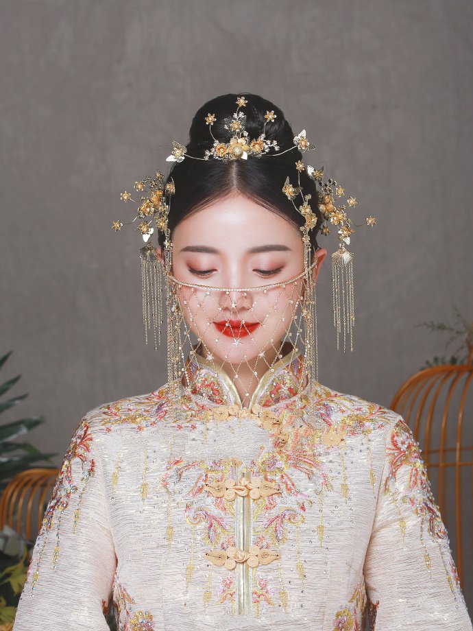 中式秀禾必备的高颜值新娘凤冠