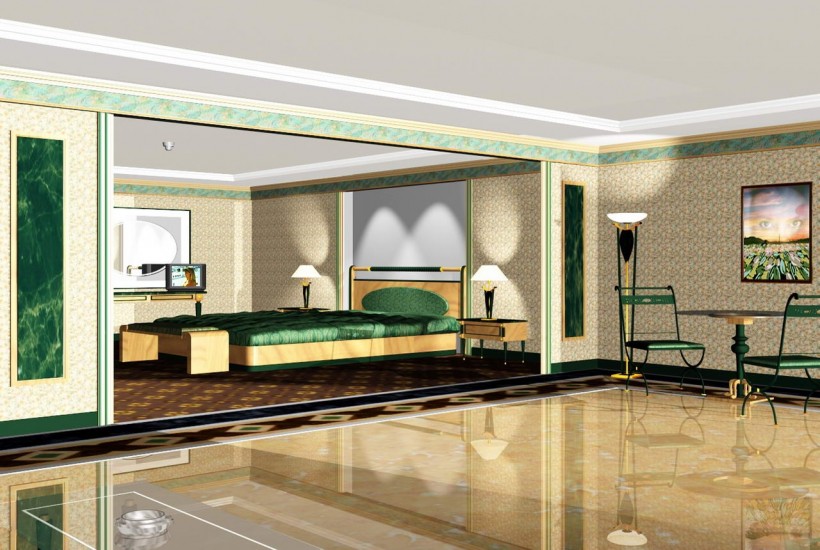 3D宾馆酒店房间设计图片(25张)