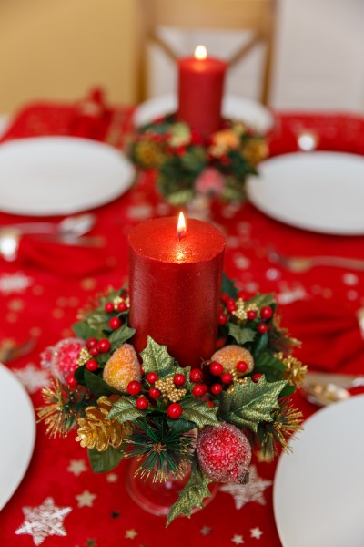 圣诞节餐桌装饰图片(12张)