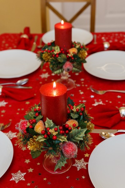 圣诞节餐桌装饰图片(12张)