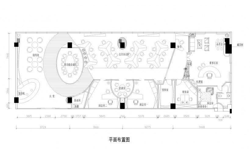 地标建筑群中的雕塑-林志宁室内设计作品图片(11张)