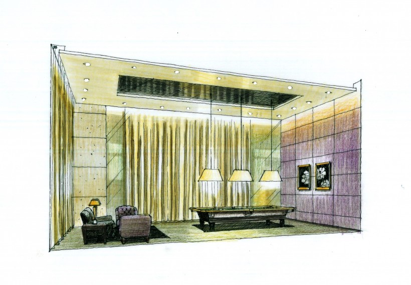 广州爱丁堡国际公寓室内手绘稿图片(23张)
