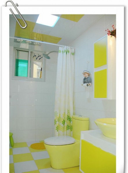 黄色系卫生间设计图片(9张)