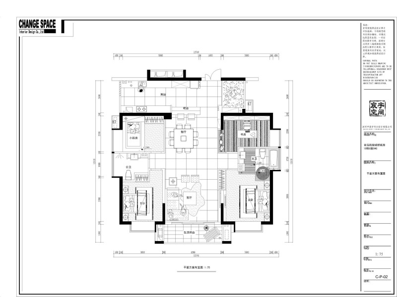 金泓凯旋城142户型室内设计图片(13张)