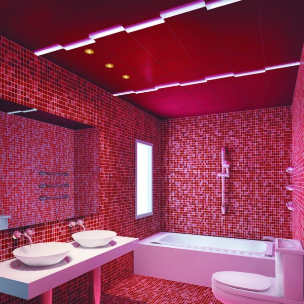 热情红色系卫生间设计图片(7张)