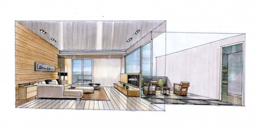 无锡太湖国际社区住宅手绘稿图片(14张)