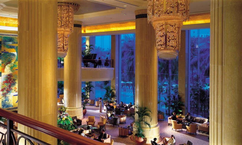 新加坡香格里拉大酒店大堂图片(7张)