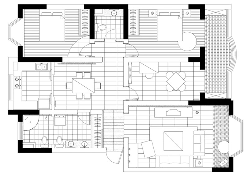 新世纪小区住宅装修设计图片(4张)